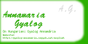 annamaria gyalog business card