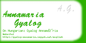 annamaria gyalog business card